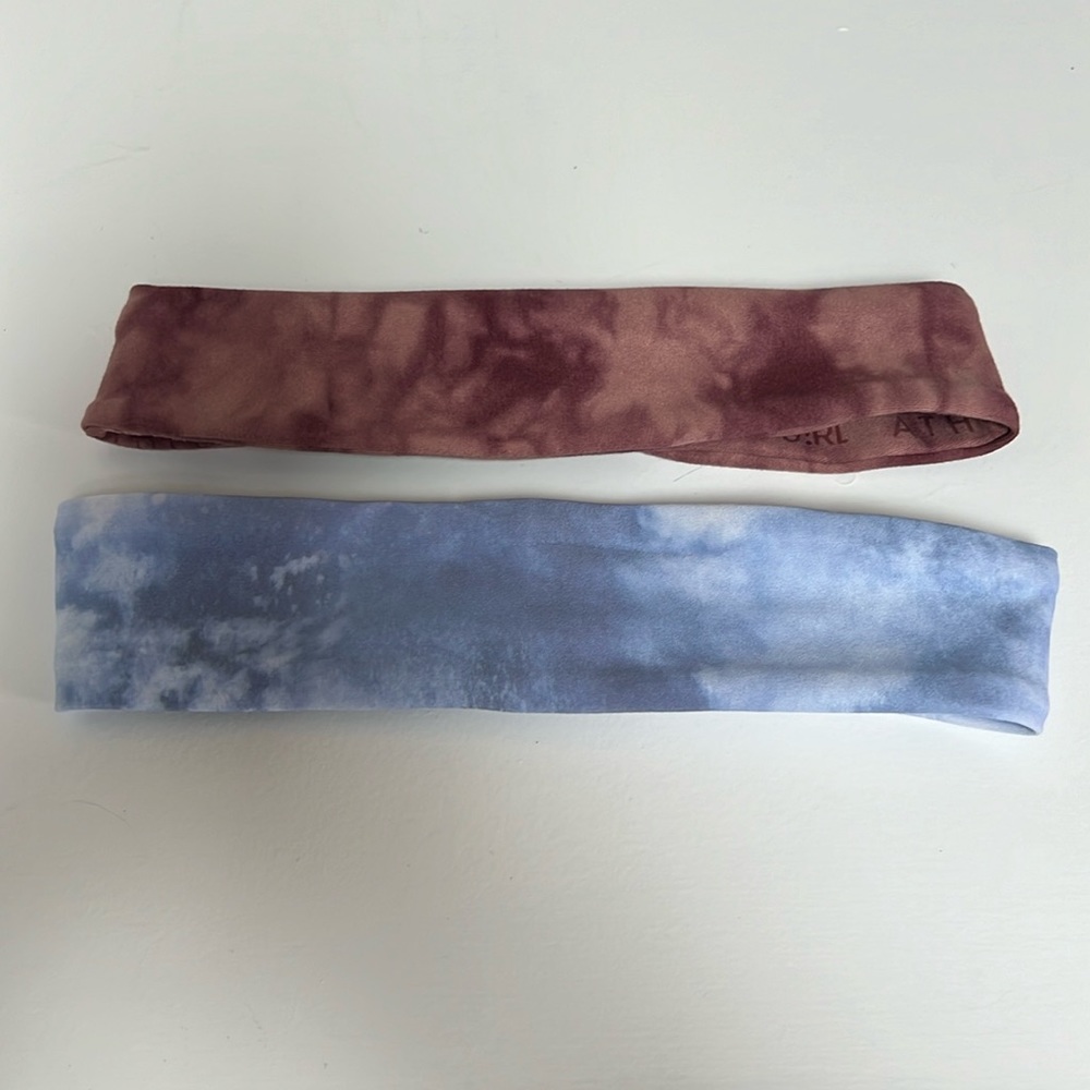 Girls Athleta tie-dyed headbands